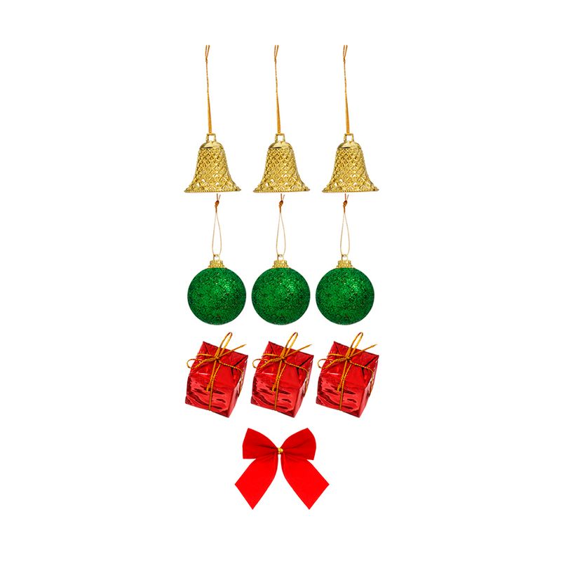 Christmas ornaments set, Snow Fantasy, 10 pcs, assorted