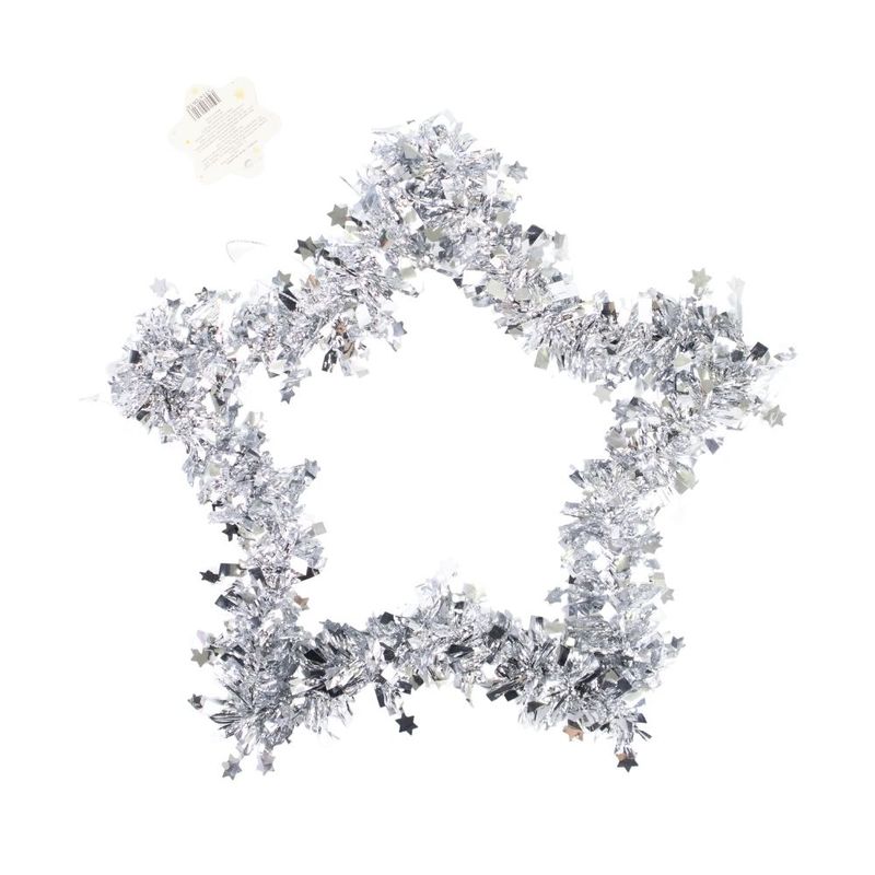 Christmas decoration made of tinsel, assorted