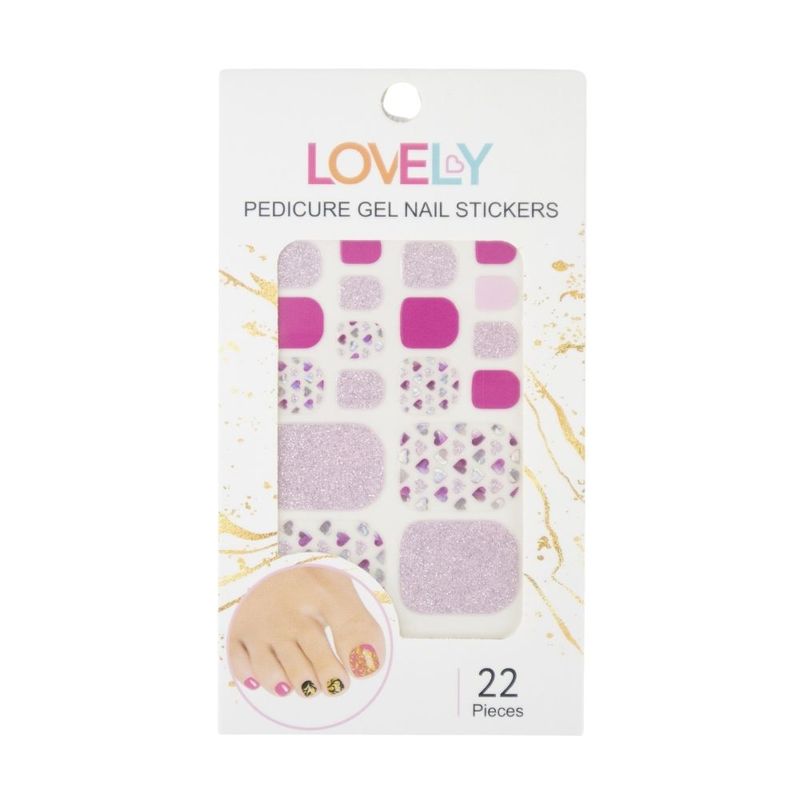 Pedicure gel nail stickers Lovely