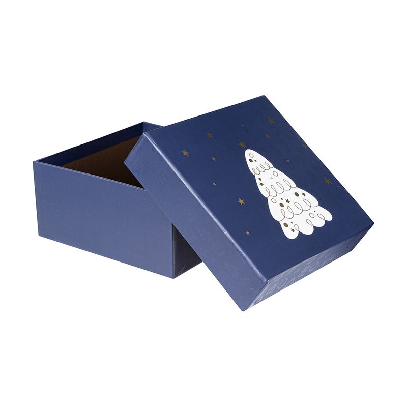 New Year gift box, Snow fantasy, 16.8x16.8x8 cm, assorted