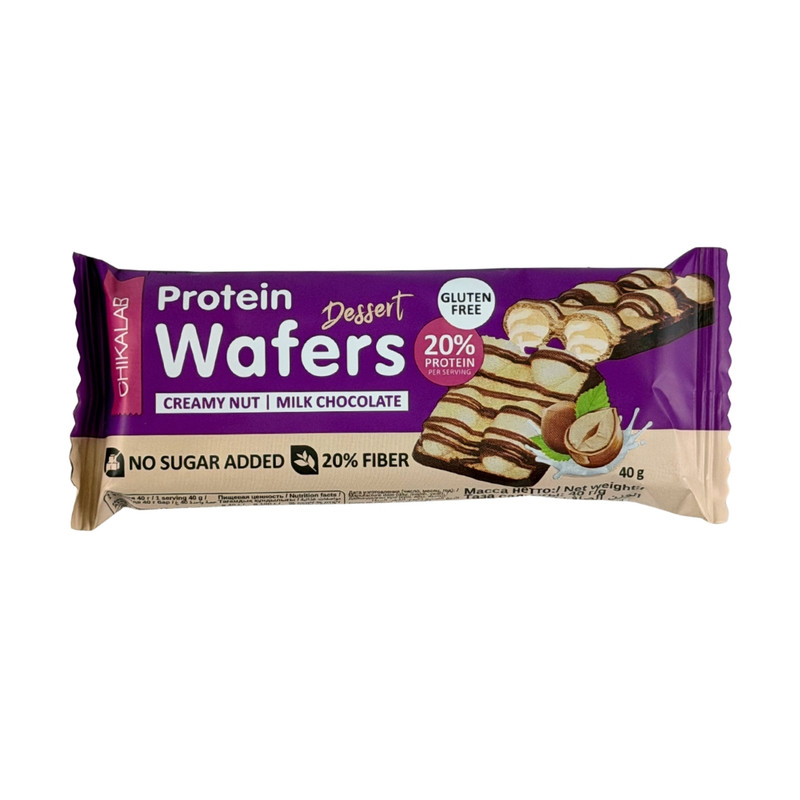Protein Wafers Creamy Nut Box 40G