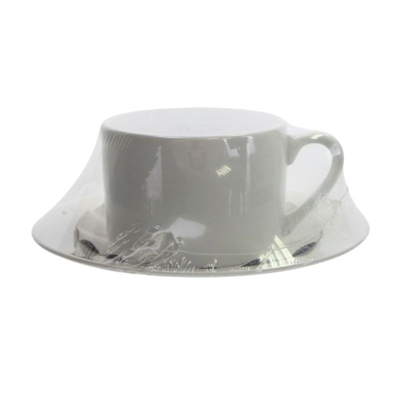 Ceramic cup (220 ml) & saucer set