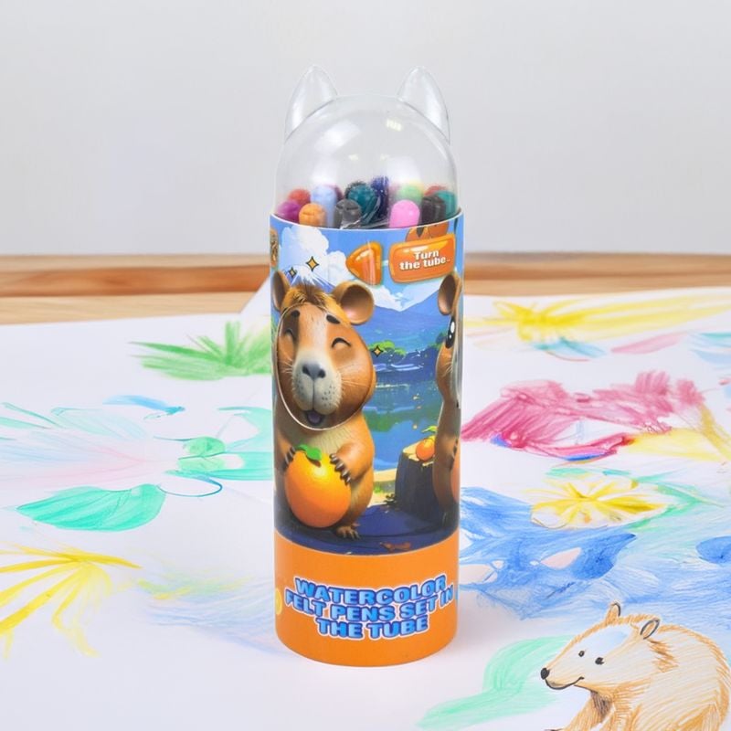 Markers in a jar, 18 colors