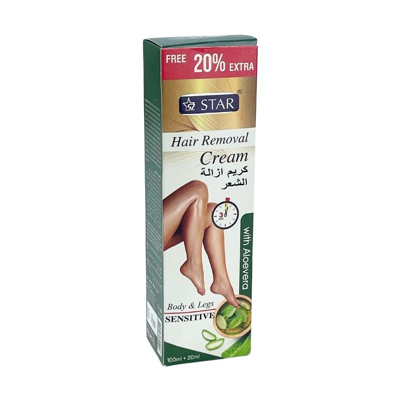 Star Hair Removal Cream 120 Ml Aloe Vera