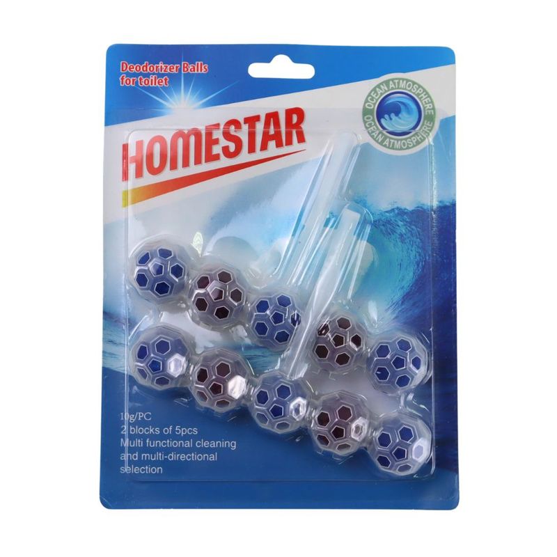 Deodorizer ball, 2х5 pcs, HOMESTAR, Ocean