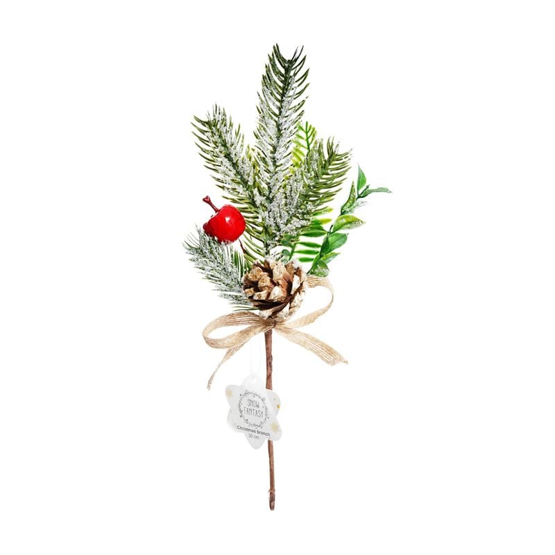 Christmas branch, Snow fantasy, 30 cm