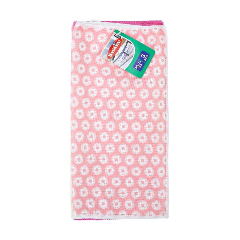 Cleaning cloth, 25x25 cm, 3 pcs., in assortment