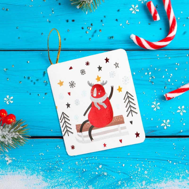 Christmas cards, Snow Fantasy, 5 pcs, assorted