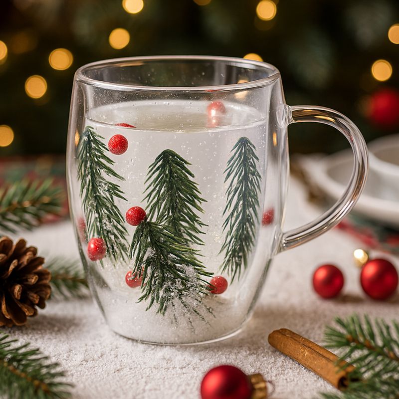 Christmas thermal mug, Snow Fantasy, 350 ml, assorted