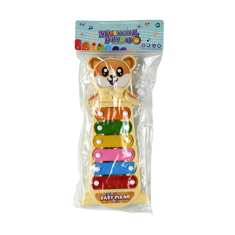 Animal-shaped xylophone with 2 mallets "Muscial Piano", multiple variants