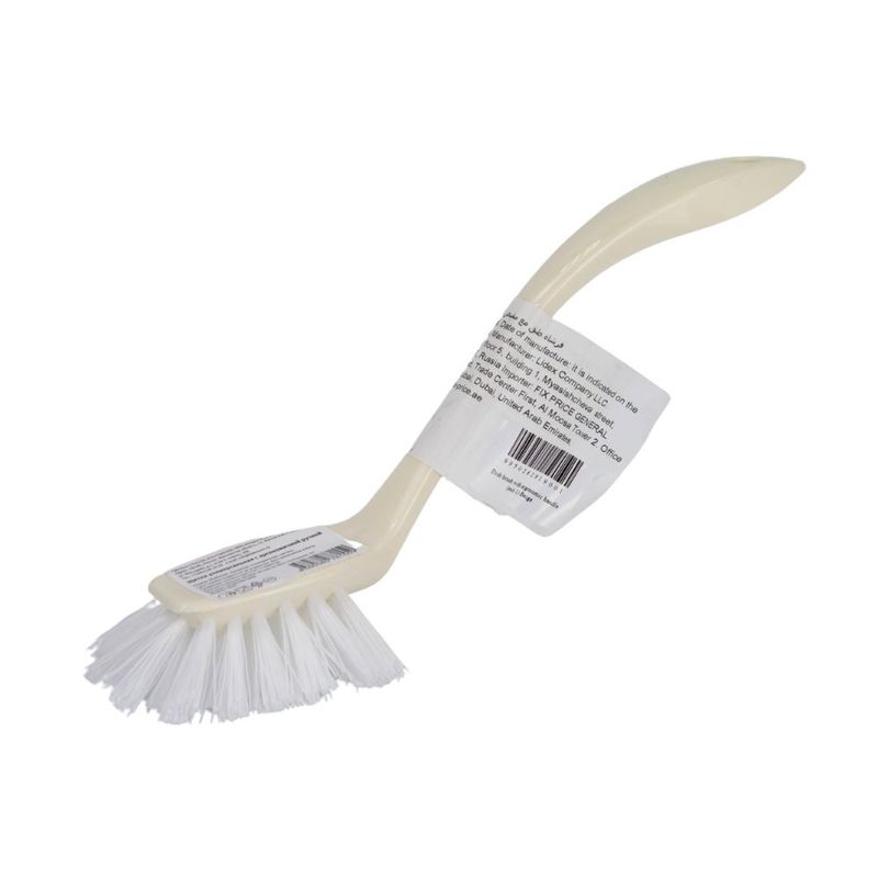 Dish brush with handle, in assortment
