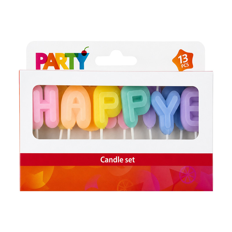 Candle set, 13 pcs, assorted