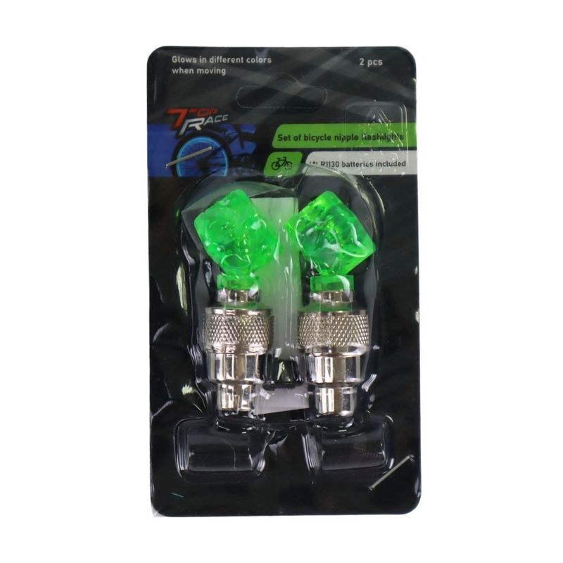 Set of bicycle nipple flashlights, 2 pcs