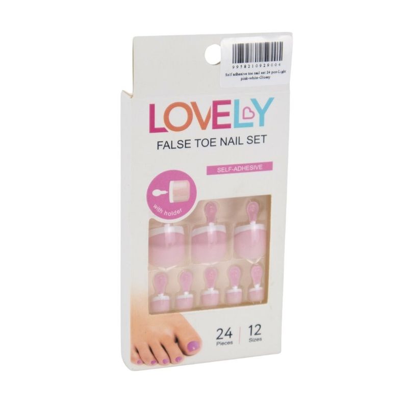 self adhesive toe nail set 24 pcs